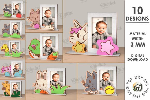3D Childrens Photo Frame Lasercut Bundle