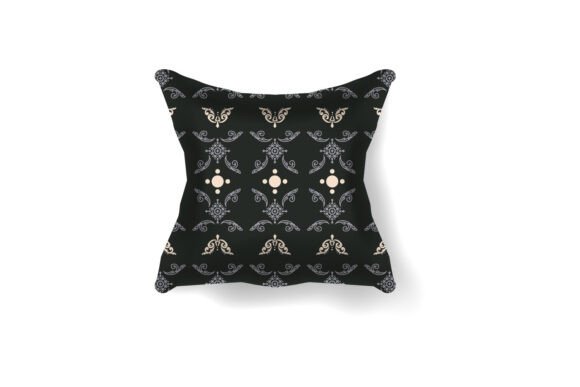 3d Pillow Vintage Traditional Batik Pattern Graphics and Crafts
