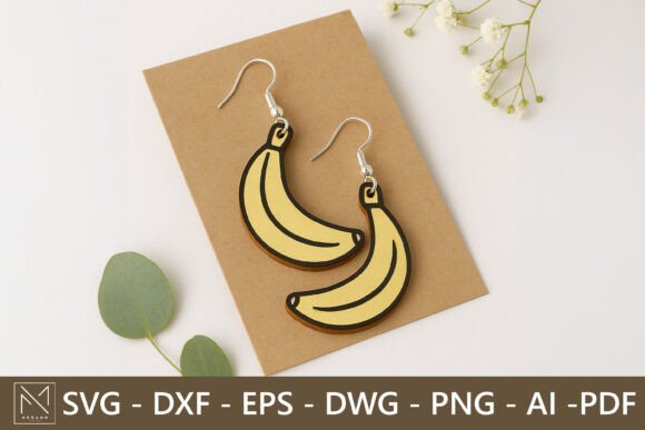 Anana Fruit Earrings Laser Cutting and Earrings Design Review
