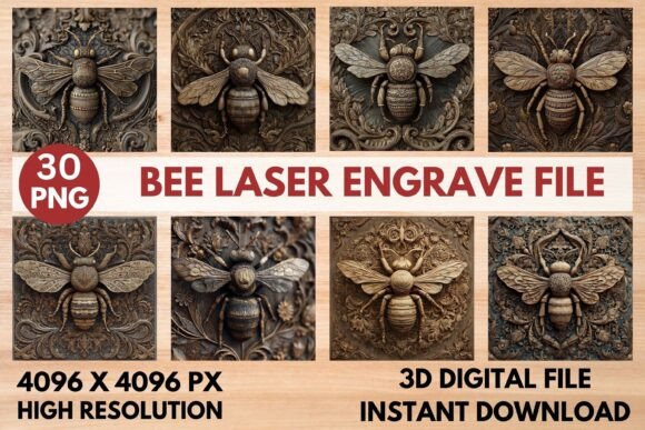 Bee Laser Engrave File Graphics and Laser Engraving