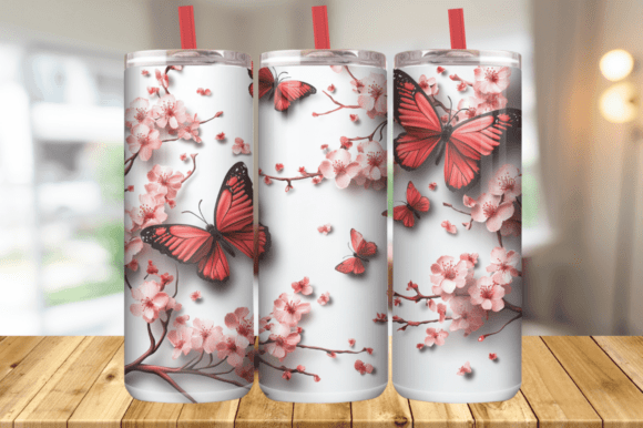Cute 3D Flower Tumbler Wrap, Floral Graphics and Tumbler Wraps Review