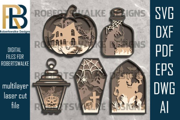 Halloween Laser Cut SVG Bundle for Signs and Marketing