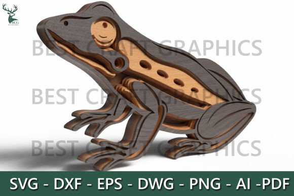 Layered Frog Laser Cut File: A Publisher’s Review