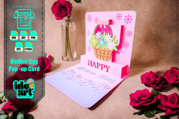 Mother Day Pop-up Card Graphics Invitations Amp