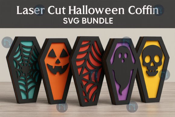 Paper Cut Halloween Coffin Box SVG Bundl Review