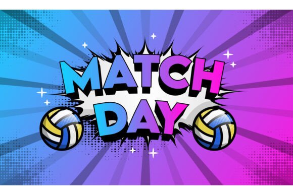 Volleyball Match Day 3d Cartoon Banner Graphics & Graphic Templates Review